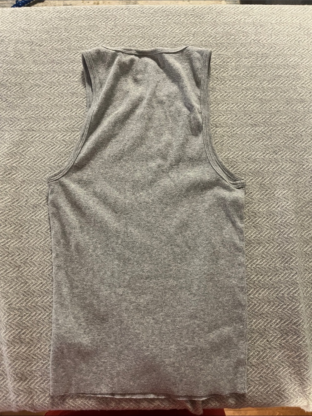 TNA Light Gray Ribbed High Neck Tank - Picture 3 of 3